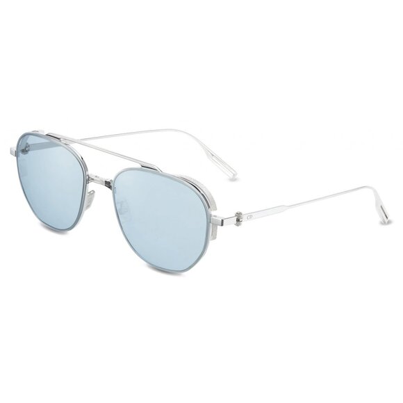 NEW DIOR SUNGLASSES, UNISEX SILVER BLUE EYEWEAR DIOR - Picture 2 of 5